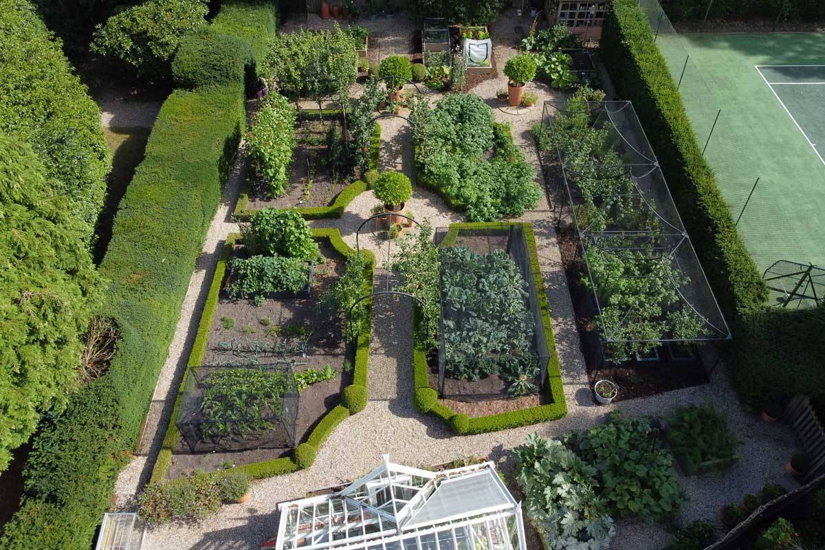Kitchen Garden Drone Image